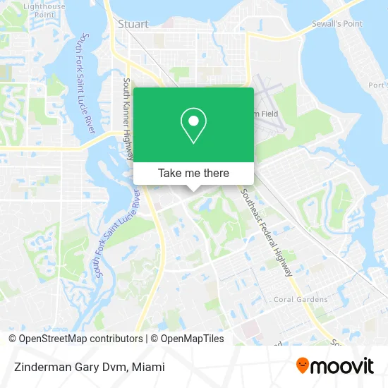 Zinderman Gary Dvm map
