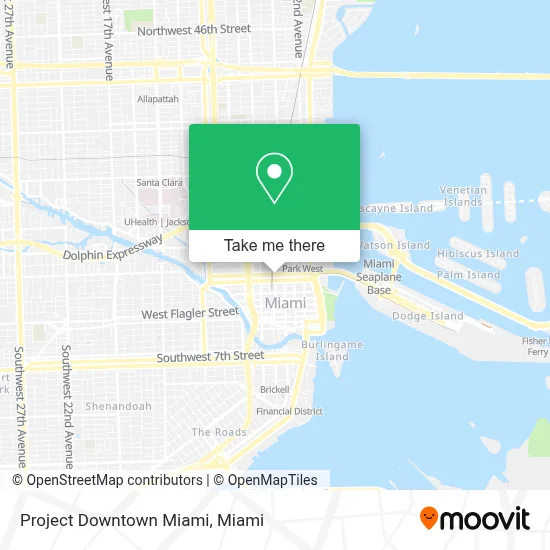 Project Downtown Miami map