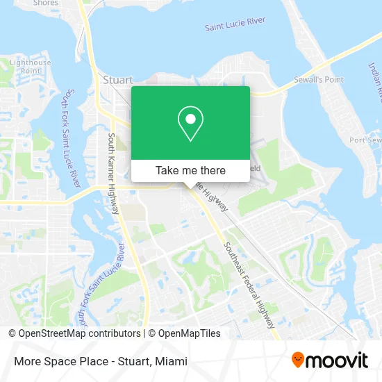 More Space Place - Stuart map