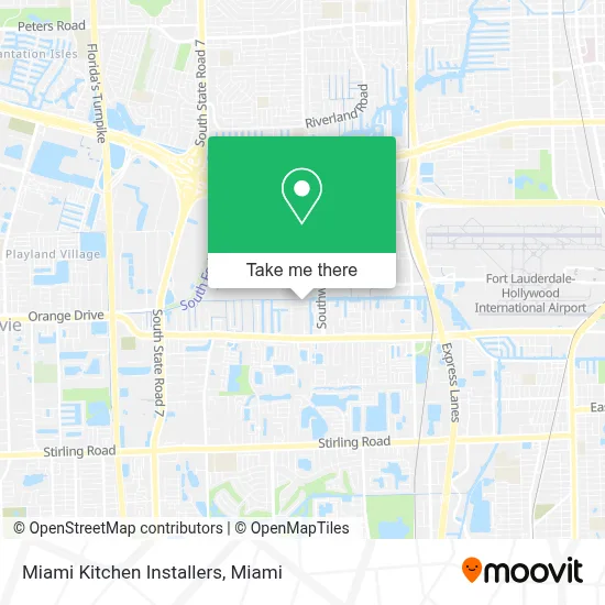 Miami Kitchen Installers map