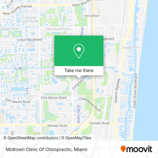 Midtown Clinic Of Chiropractic map