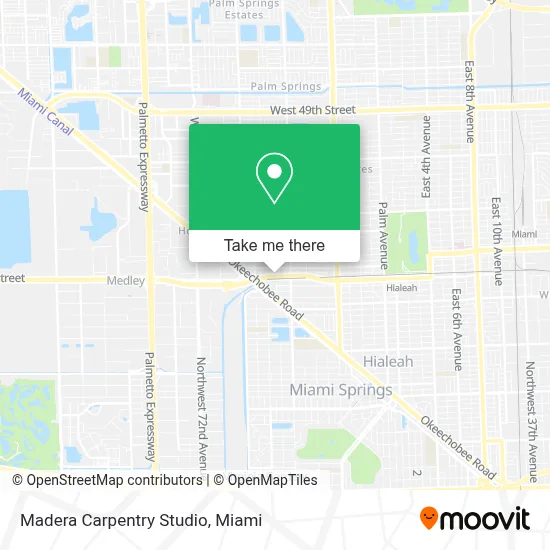 Madera Carpentry Studio map