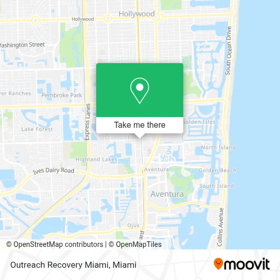 Outreach Recovery Miami map