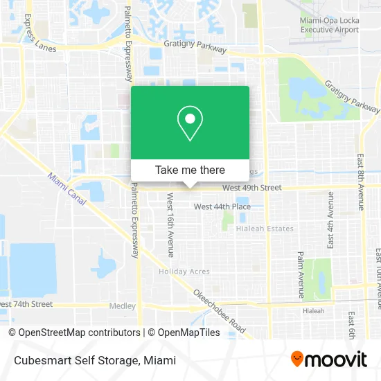 Cubesmart Self Storage map