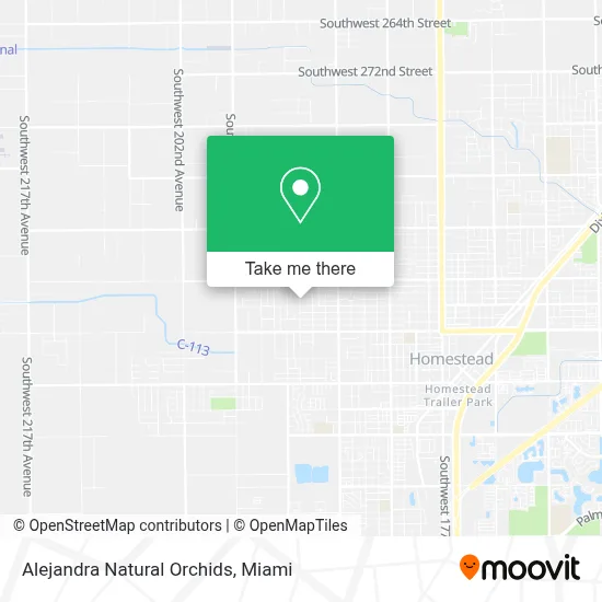 Alejandra Natural Orchids map