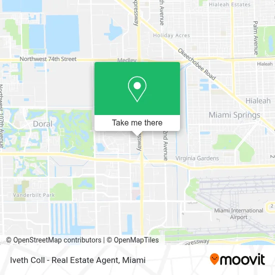 Iveth Coll - Real Estate Agent map