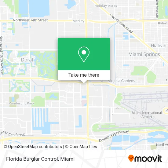 Florida Burglar Control map
