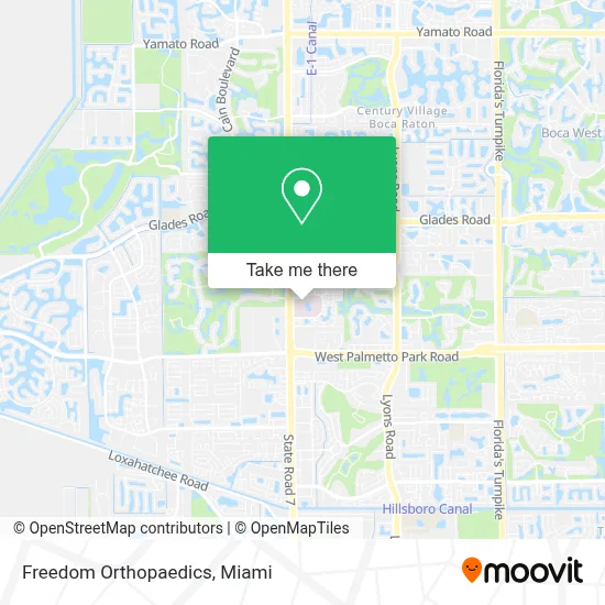 Freedom Orthopaedics map