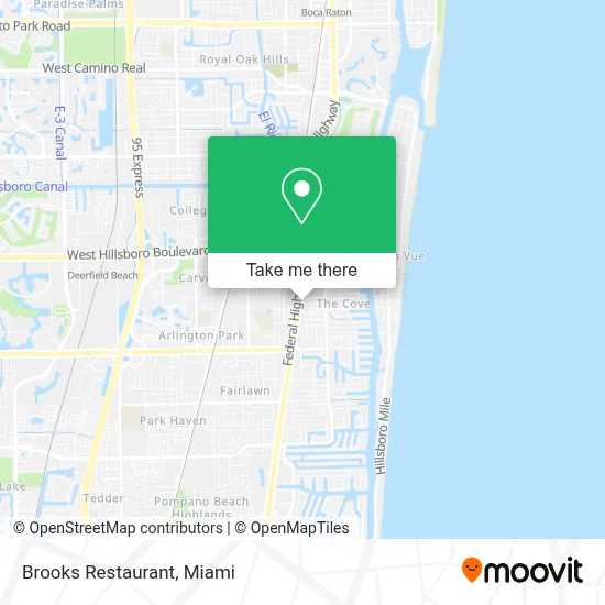 Brooks Restaurant map