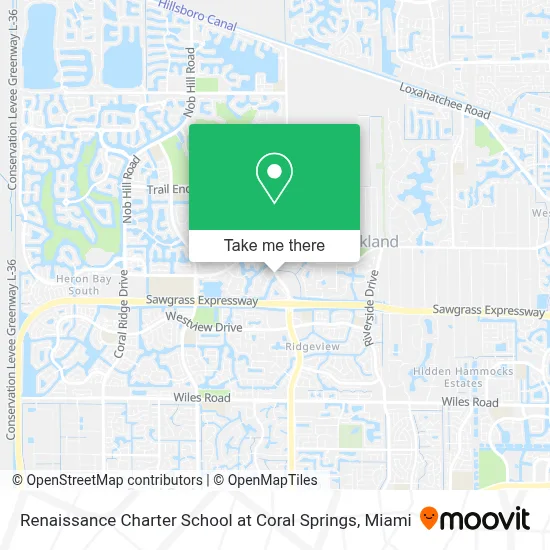 Renaissance Charter School at Coral Springs map