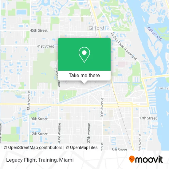 Legacy Flight Training map
