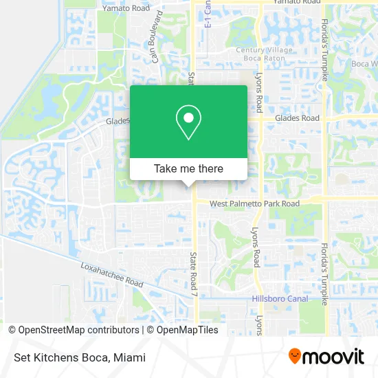 Set Kitchens Boca map