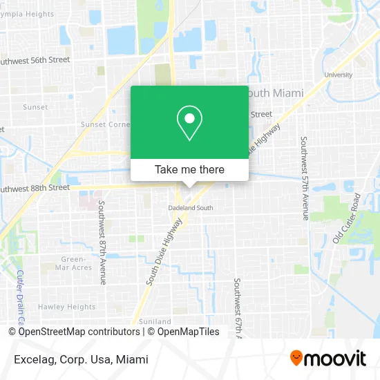 Excelag, Corp. Usa map