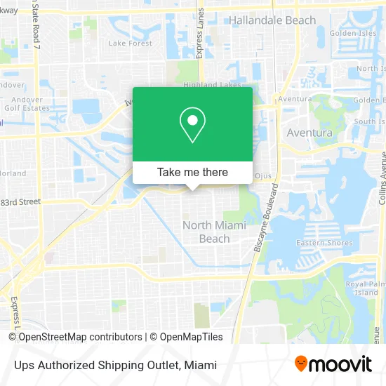 Ups Authorized Shipping Outlet map