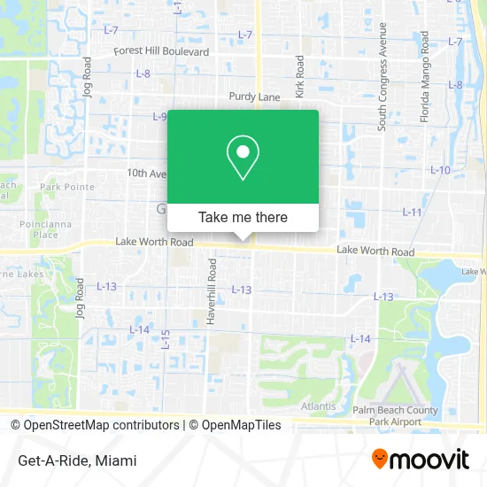 Get-A-Ride map
