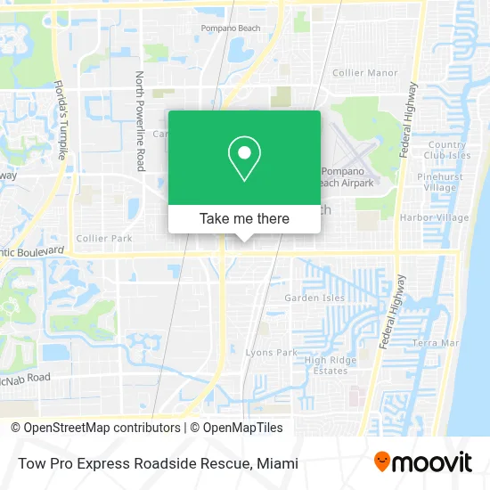 Tow Pro Express Roadside Rescue map