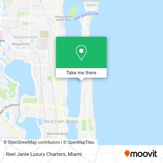 Reel Janie Luxury Charters map