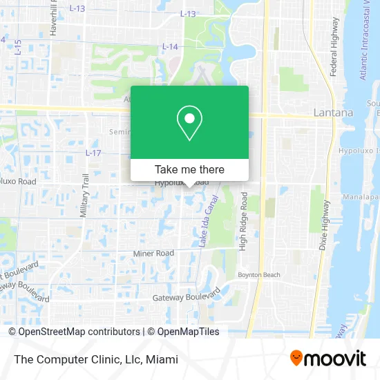 The Computer Clinic, Llc map