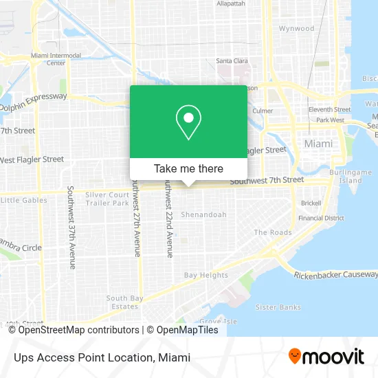 Ups Access Point Location map