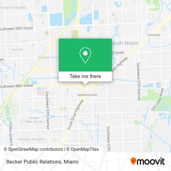 Becker Public Relations map