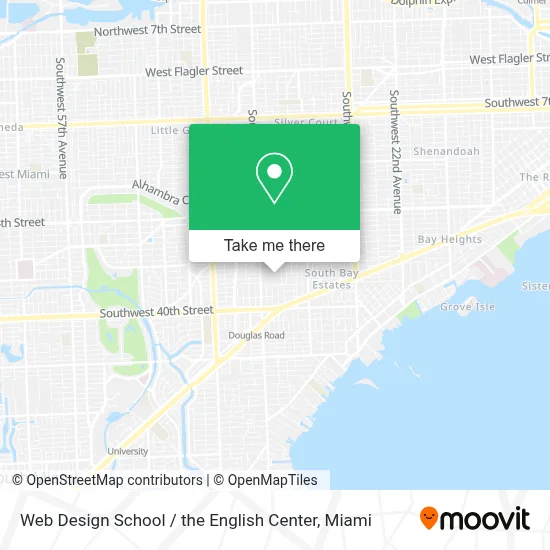 Web Design School / the English Center map