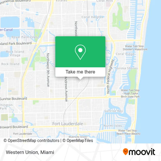 Western Union map
