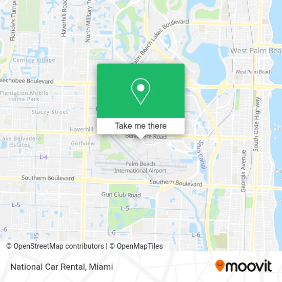 National Car Rental map