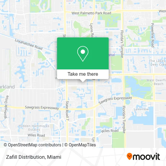 Zafill Distribution map