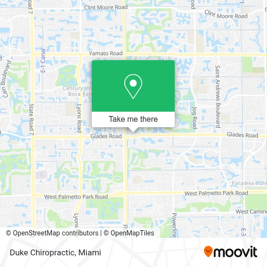 Duke Chiropractic map