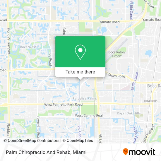 Palm Chiropractic And Rehab map