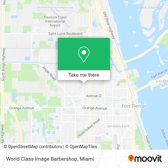 World Class Image Barbershop map