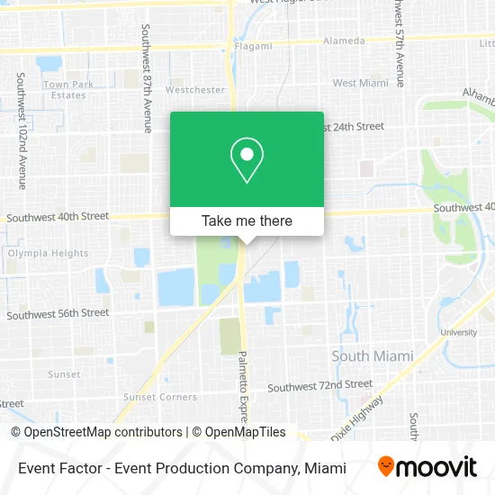 Event Factor - Event Production Company map