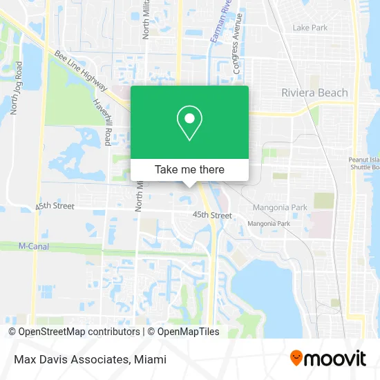 Max Davis Associates map