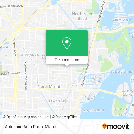 Autozone Auto Parts map