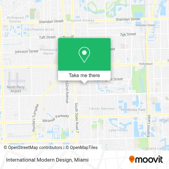 International Modern Design map
