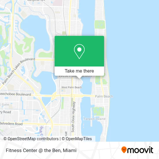 Fitness Center @ the Ben map