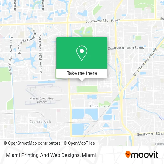 Miami Printing And Web Designs map