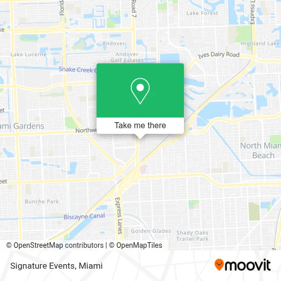 Signature Events map