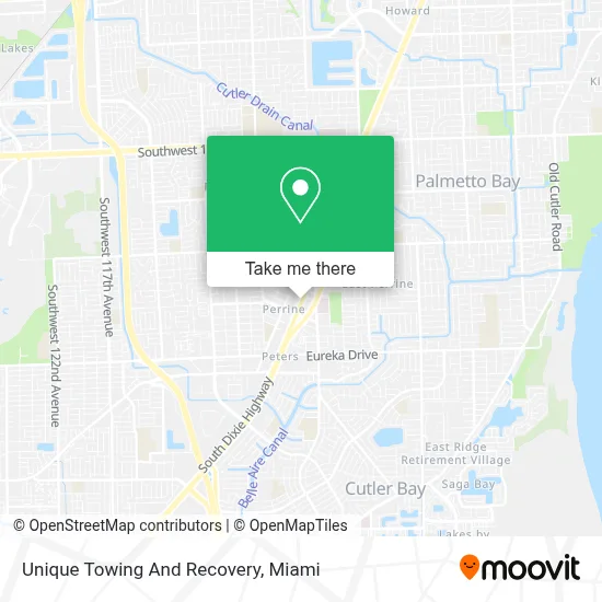 Unique Towing And Recovery map