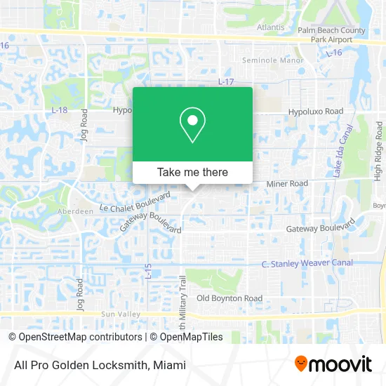 All Pro Golden Locksmith map