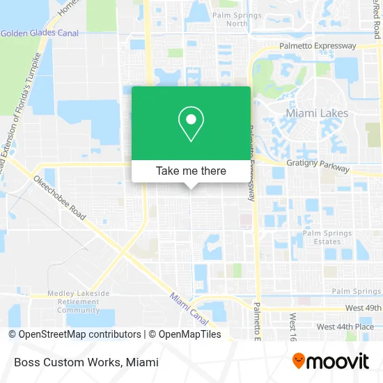 Boss Custom Works map