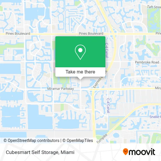 Cubesmart Self Storage map