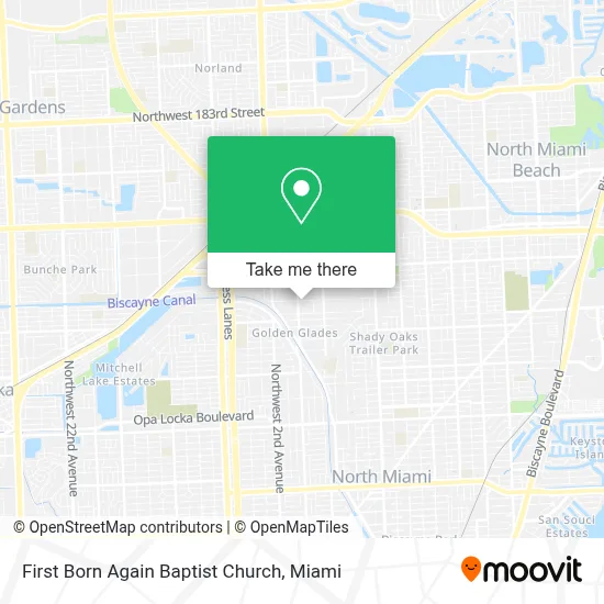 First Born Again Baptist Church map