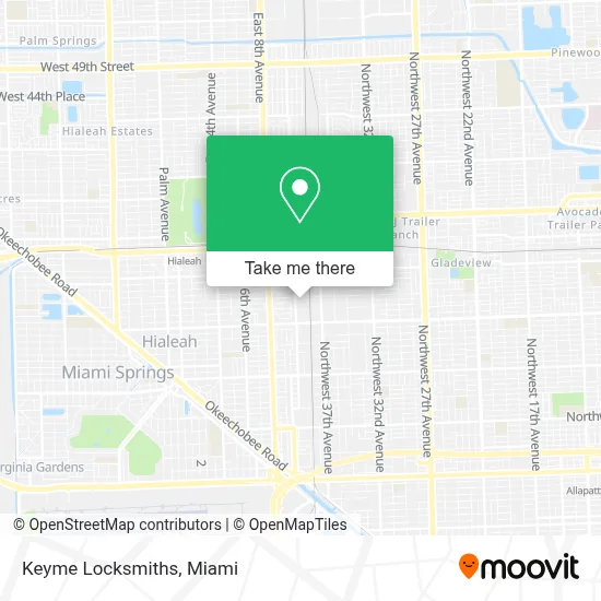 Keyme Locksmiths map
