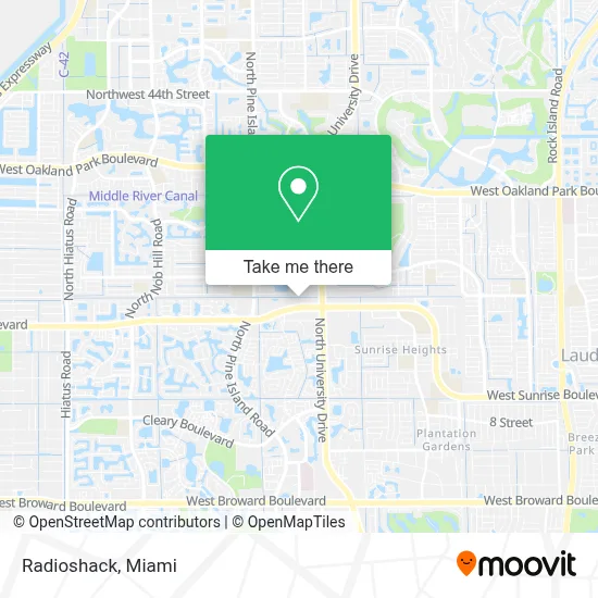 Radioshack map