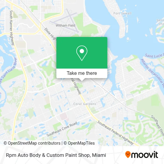 Rpm Auto Body &  Custom Paint Shop map