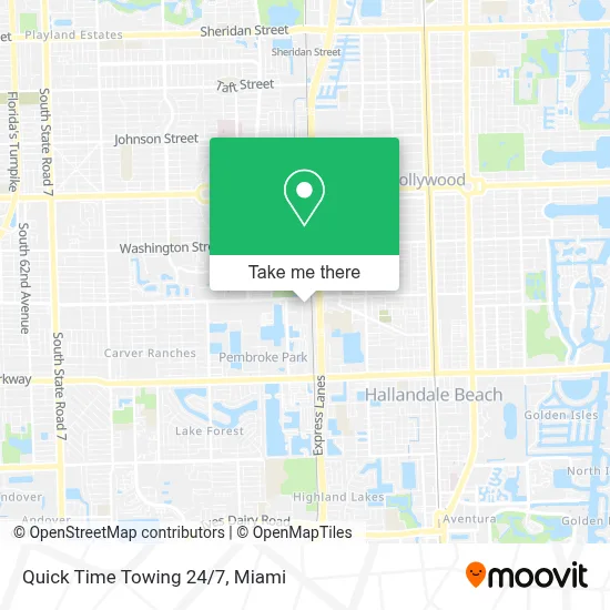 Quick Time Towing 24/7 map