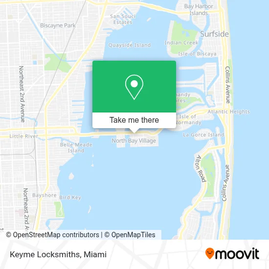 Keyme Locksmiths map