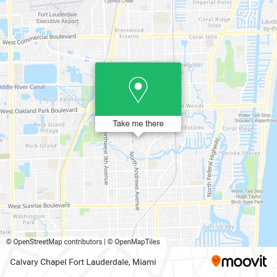 Calvary Chapel Fort Lauderdale map