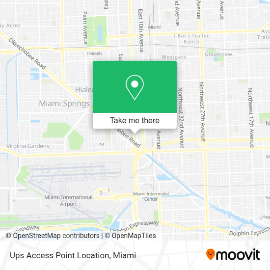Ups Access Point Location map